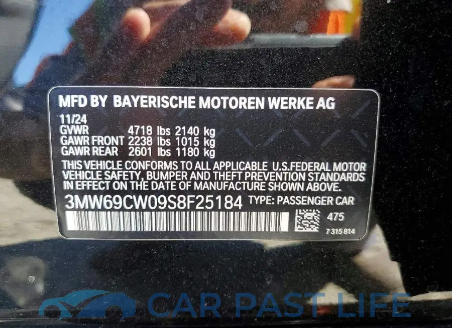3MW69CW09S8F25184# 13