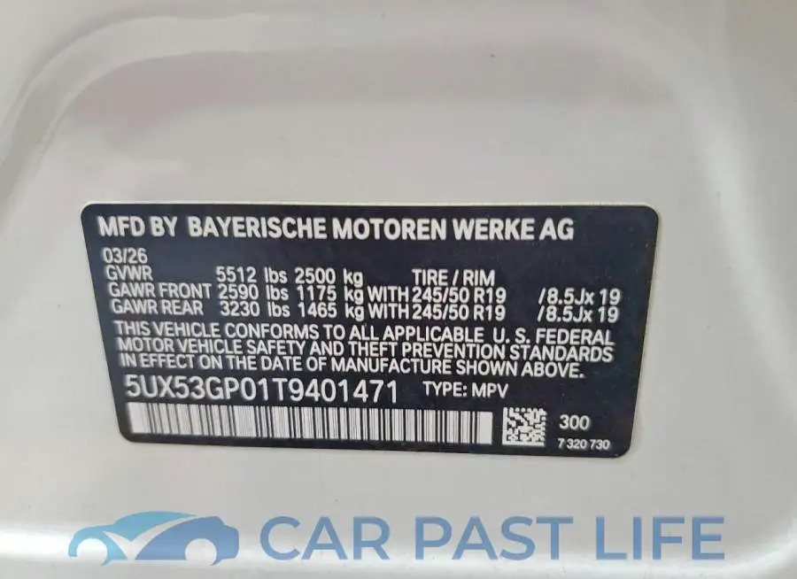 5UX53GP01T9401471# 14