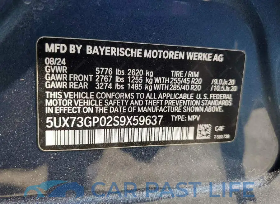5UX73GP02S9X59637# 13