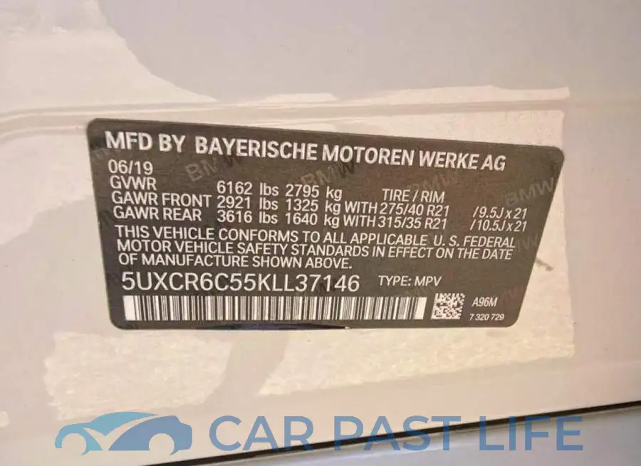 5UXCR6C55KLL37146# 10