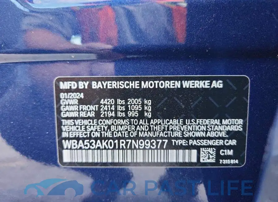 WBA53AK01R7N99377# 13