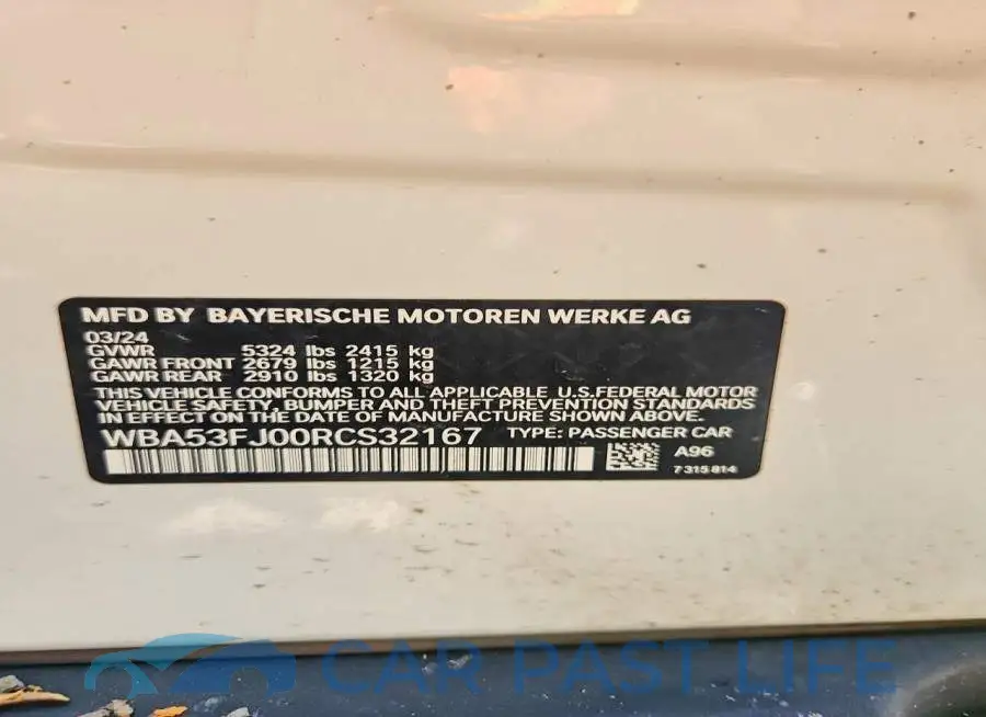 WBA53FJ00RCS32167# 13