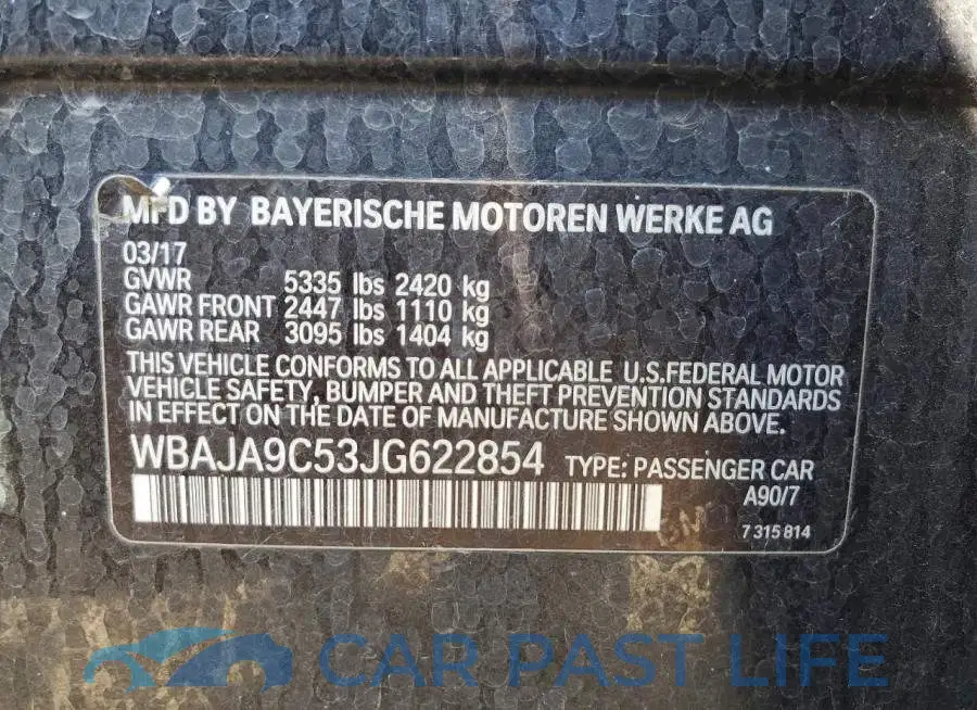 WBAJA9C53JG622854# 12