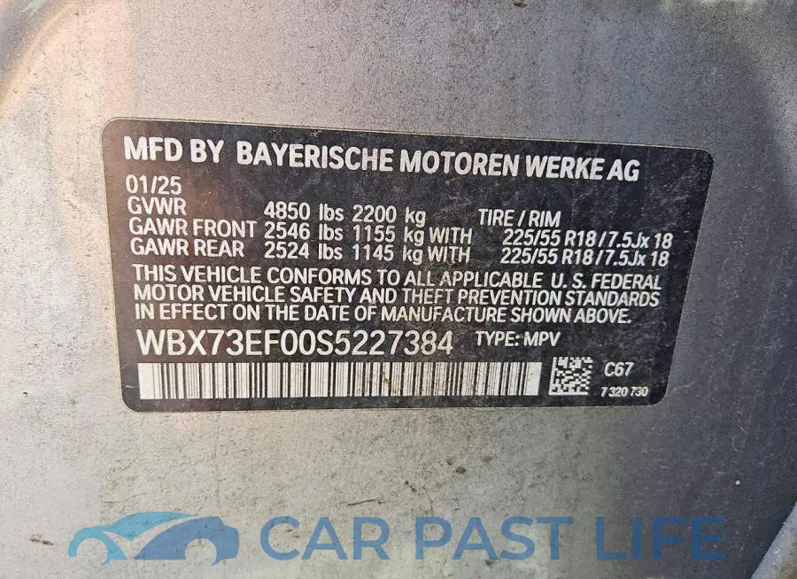 WBX73EF00S5227384# 13