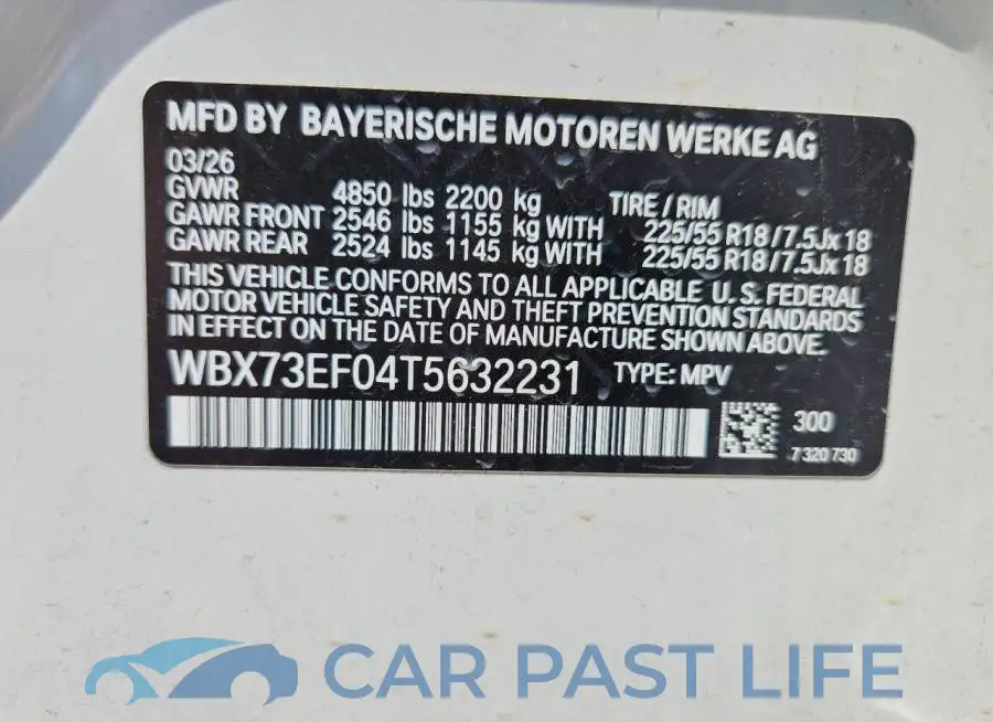 WBX73EF04T5632231# 13