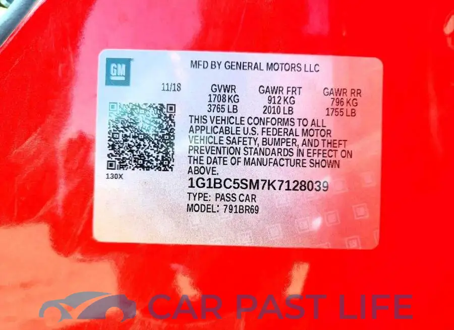 1G1BC5SM7K7128039# 13