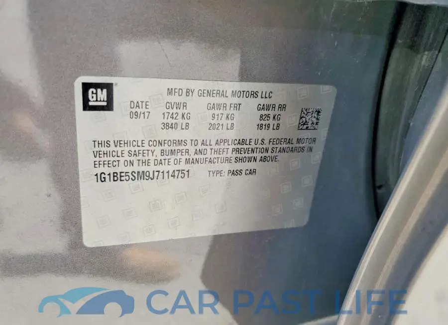 1G1BE5SM9J7114751# 13