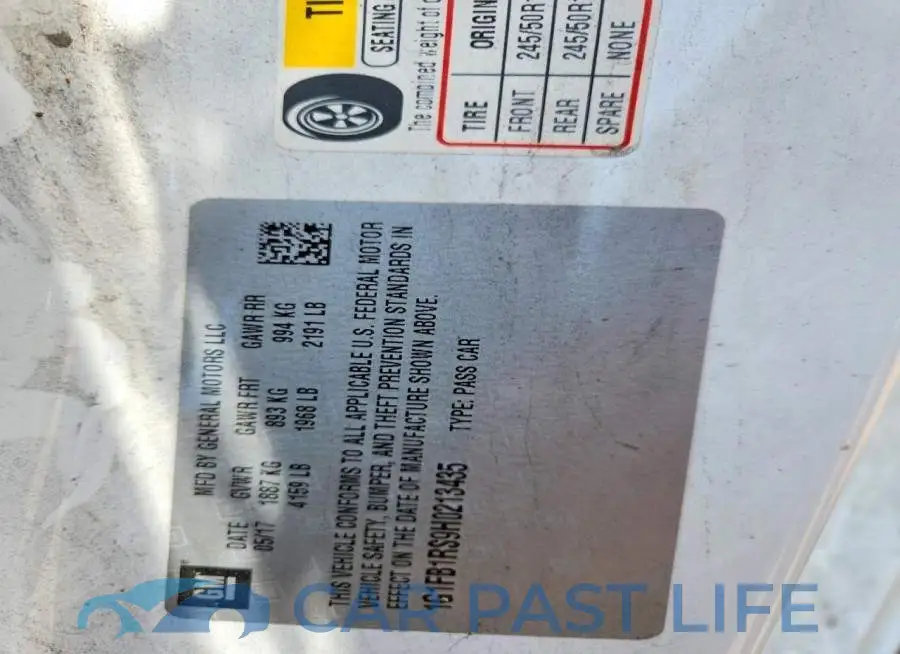 1G1FB1RS9H0213435# 12