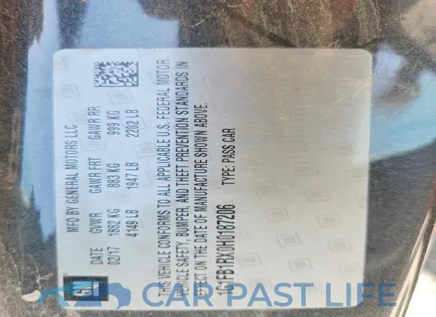 1G1FB1RX0H0187206# 12