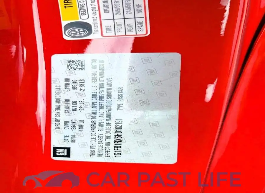 1G1FB1RX6H0102191# 12