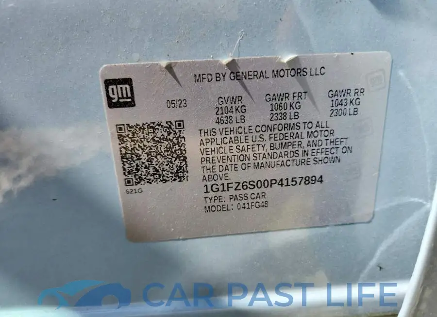 1G1FZ6S00P4157894# 12