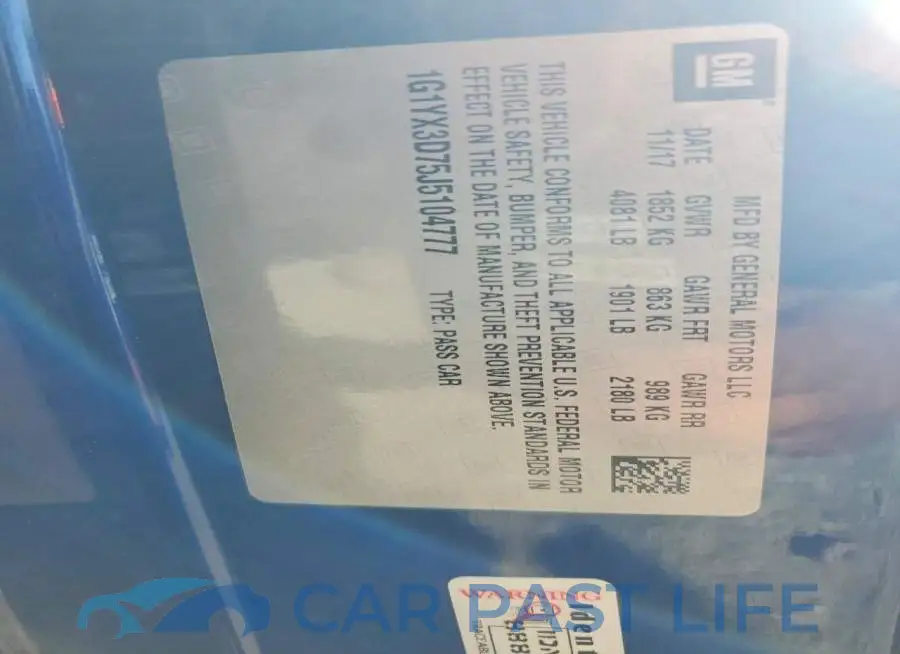 1G1YX3D75J5104777# 12