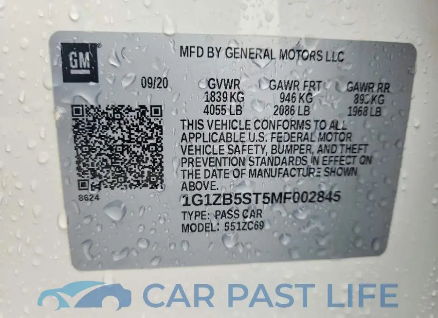 1G1ZB5ST5MF002845# 13