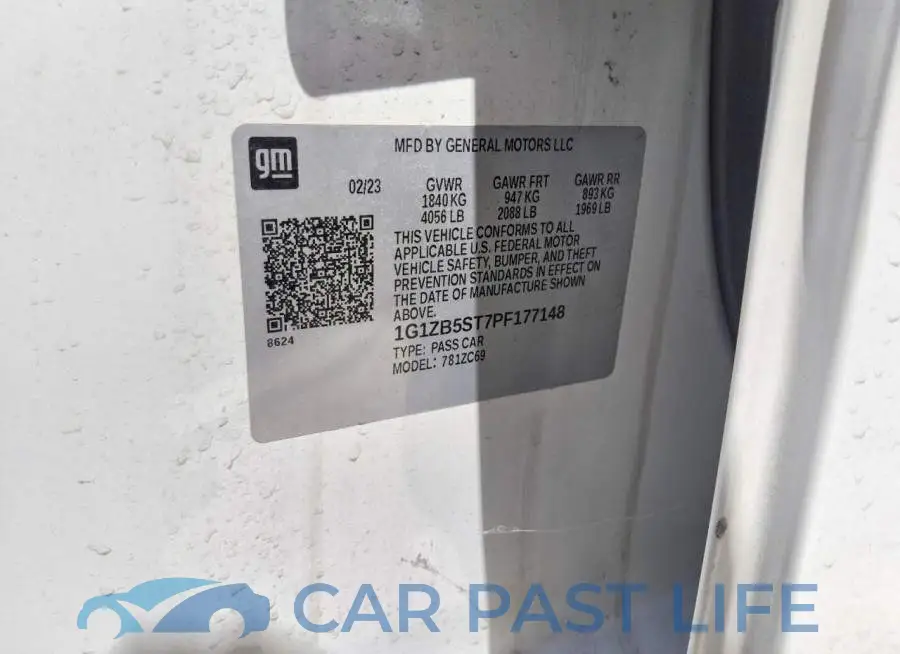 1G1ZB5ST7PF177148# 12
