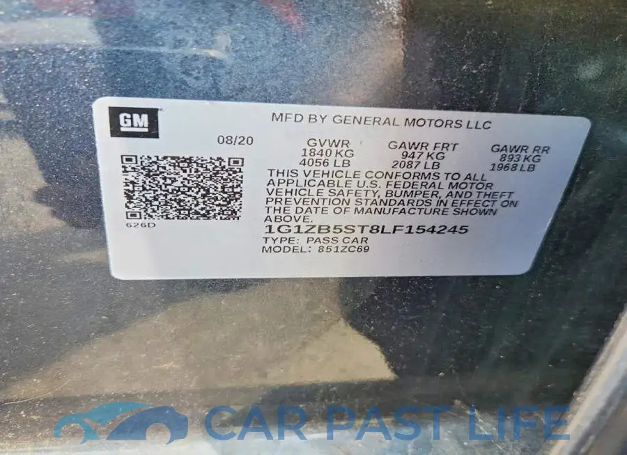 1G1ZB5ST8LF154245# 12