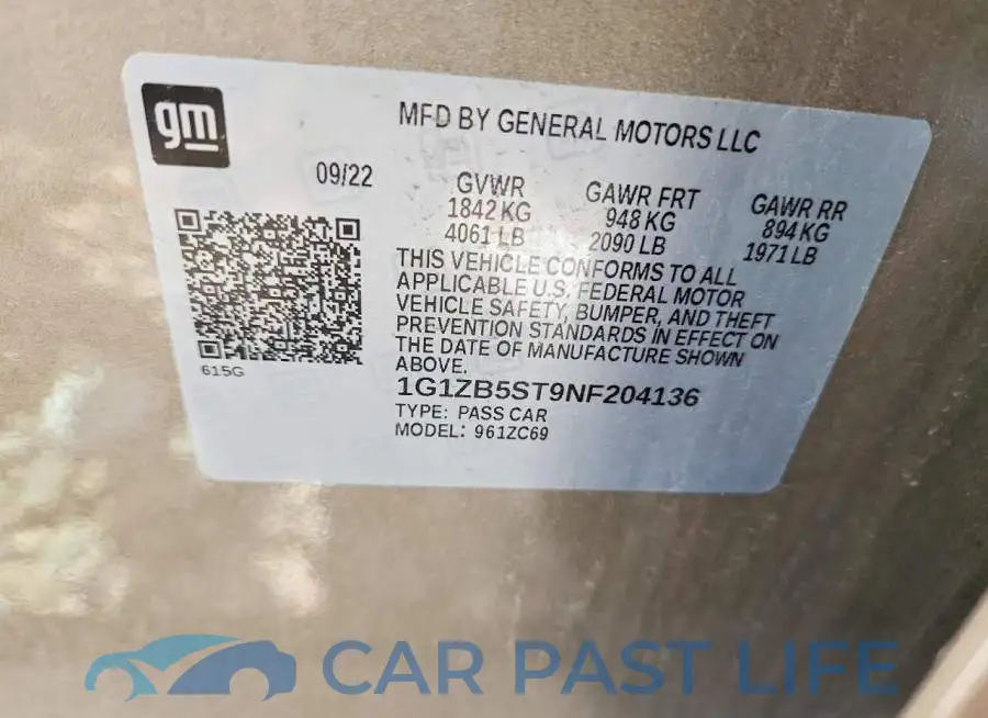 1G1ZB5ST9NF204136# 12