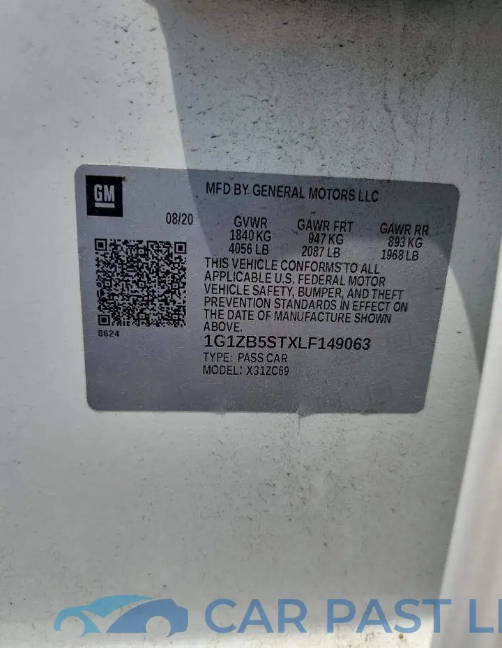 1G1ZB5STXLF149063# 12
