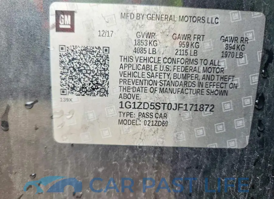 1G1ZD5ST0JF171872# 12