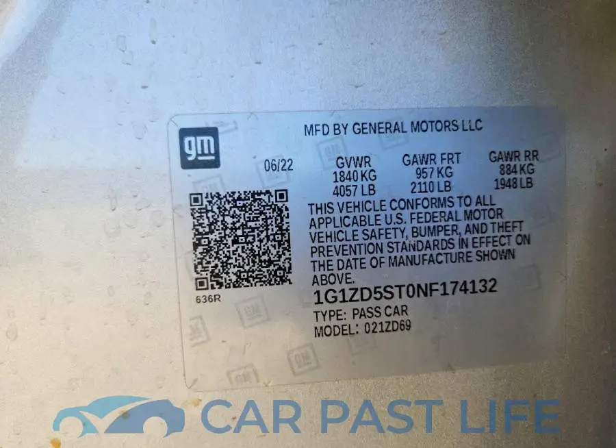 1G1ZD5ST0NF174132# 13
