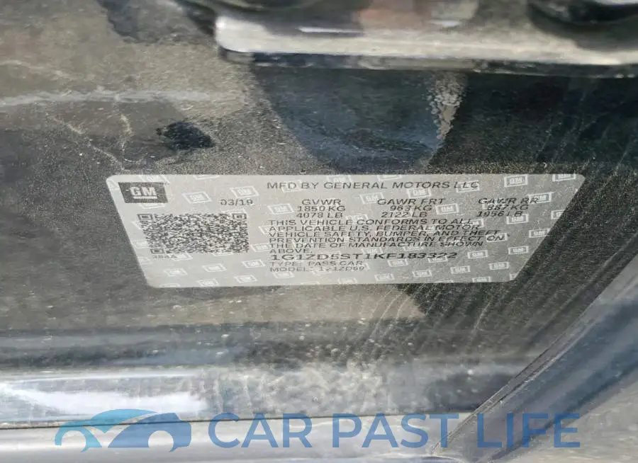 1G1ZD5ST1KF183322# 12