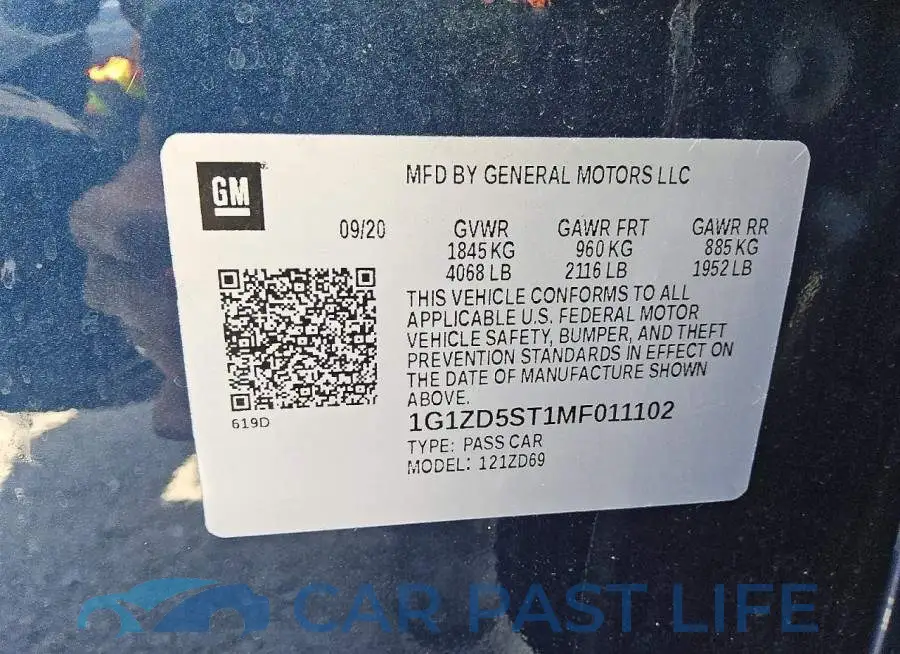 1G1ZD5ST1MF011102# 12