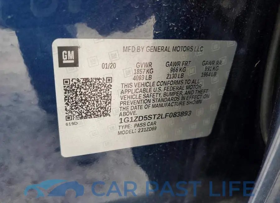 1G1ZD5ST2LF083893# 13