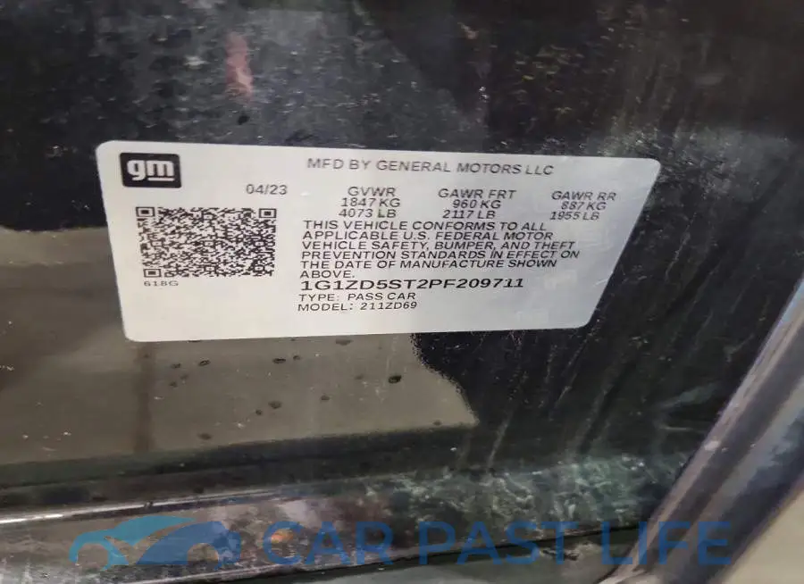 1G1ZD5ST2PF209711# 12