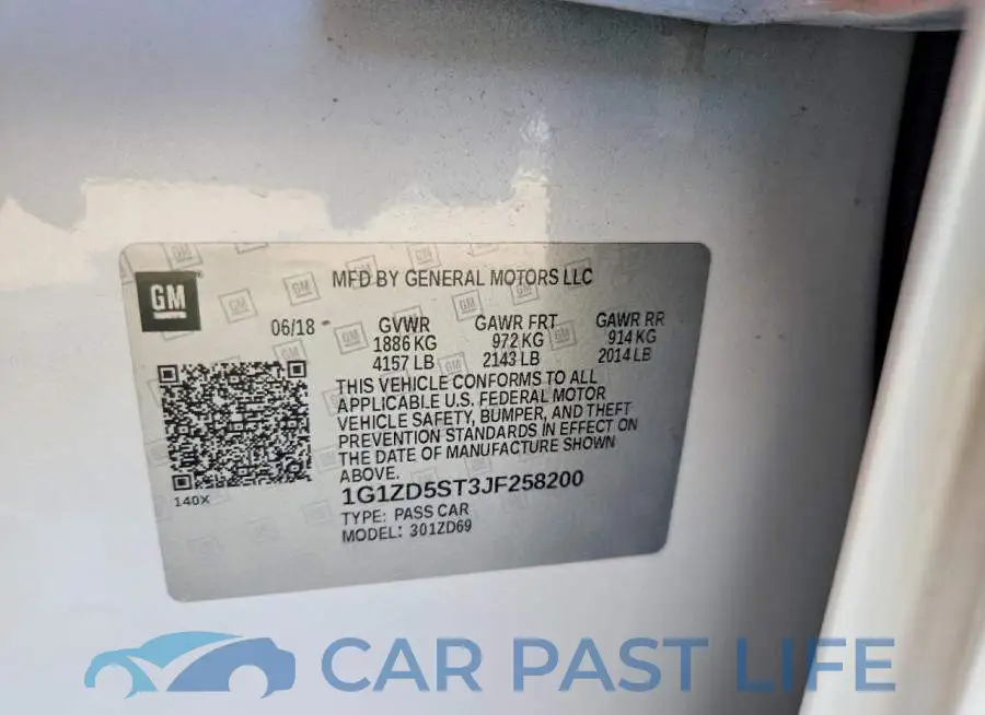 1G1ZD5ST3JF258200# 12