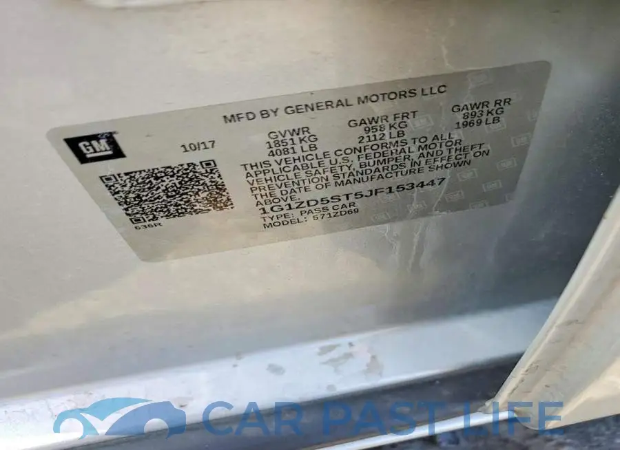 1G1ZD5ST5JF153447# 12
