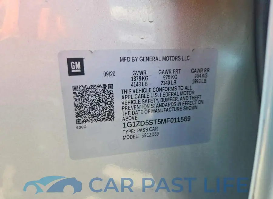 1G1ZD5ST5MF011569# 12