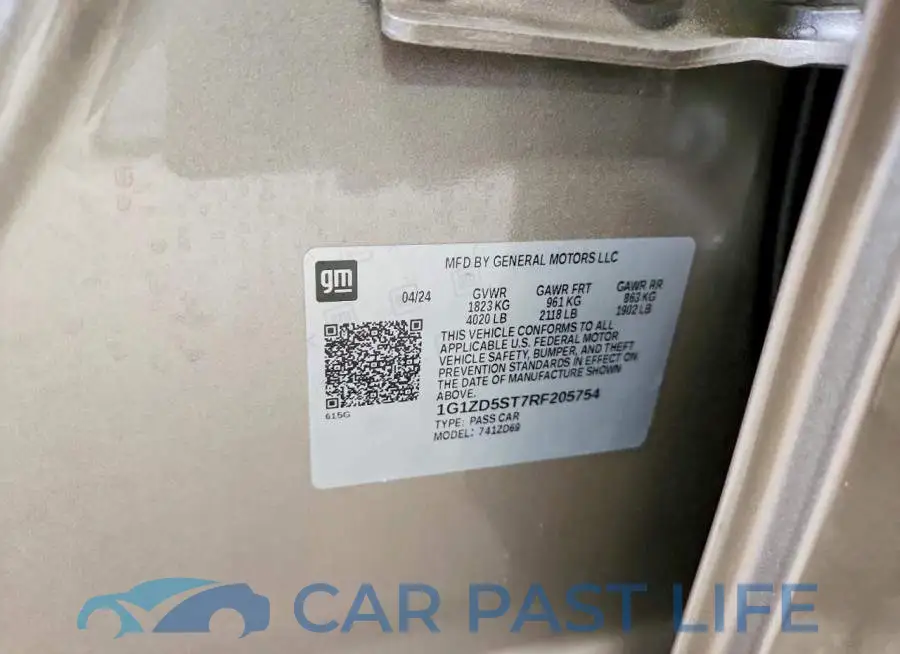 1G1ZD5ST7RF205754# 13