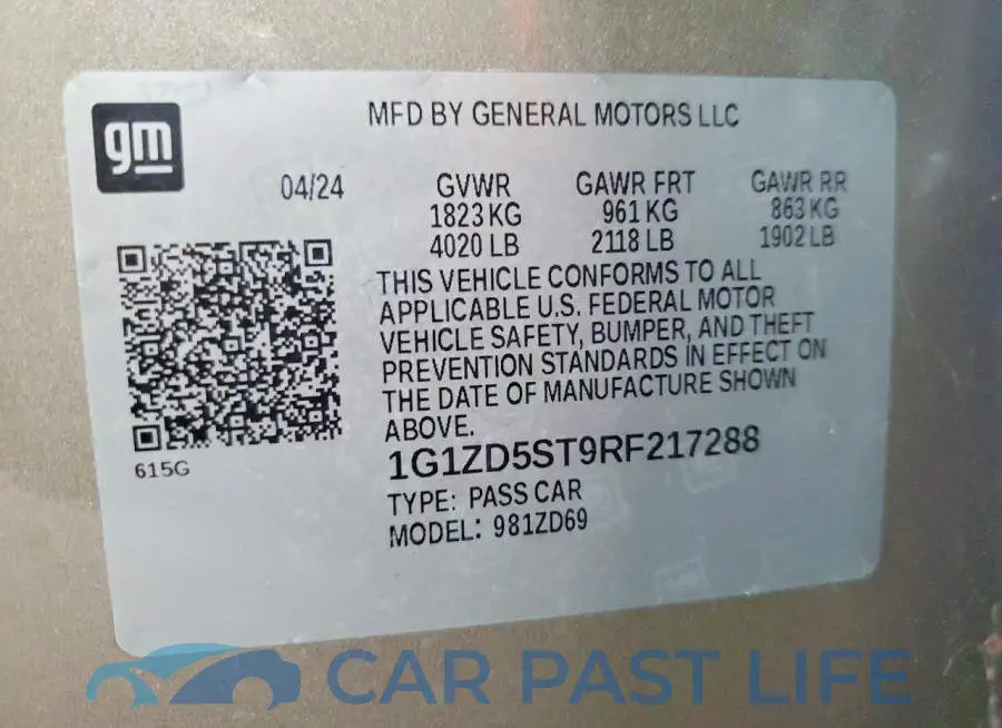 1G1ZD5ST9RF217288# 12