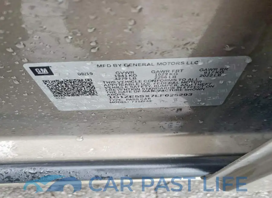 1G1ZE5SX7LF025293# 12