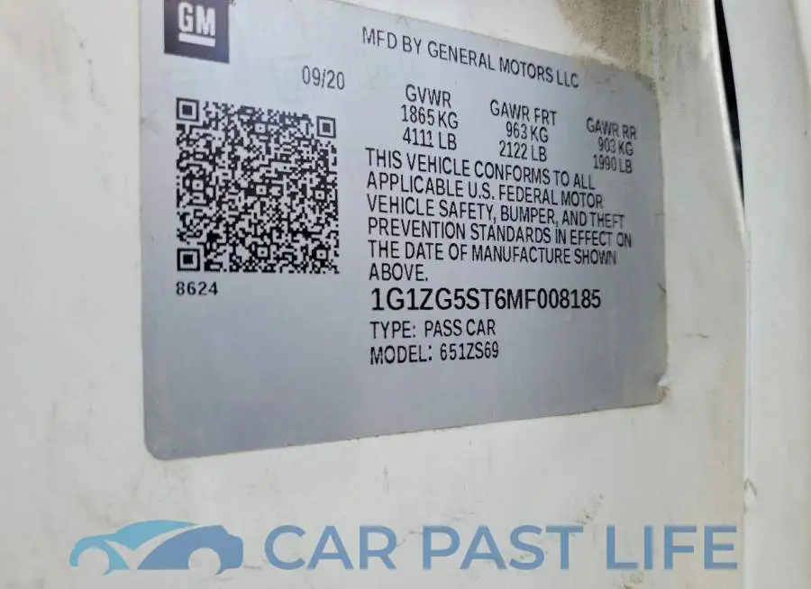 1G1ZG5ST6MF008185# 13
