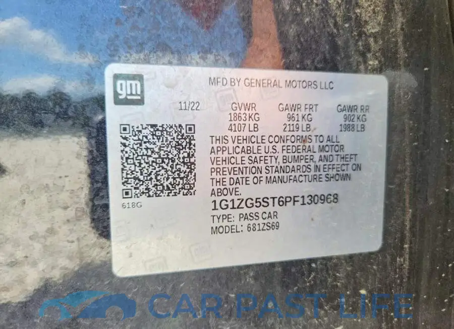 1G1ZG5ST6PF130968# 12