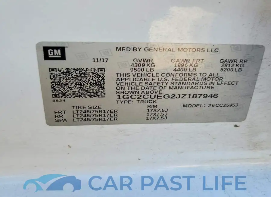 1GC2CUEG2JZ187946# 12