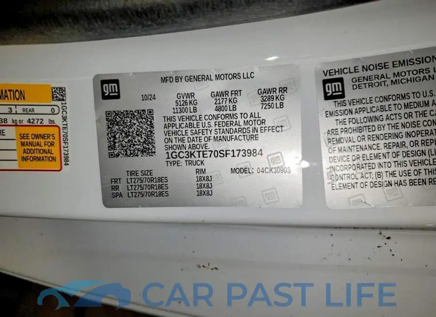 1GC3KTE70SF173984# 12