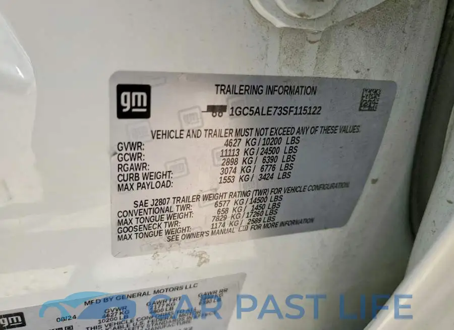 1GC5ALE73SF115122# 12