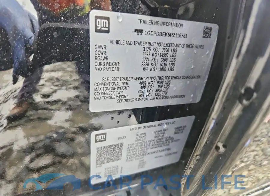 1GCPDBEK5RZ116781# 12