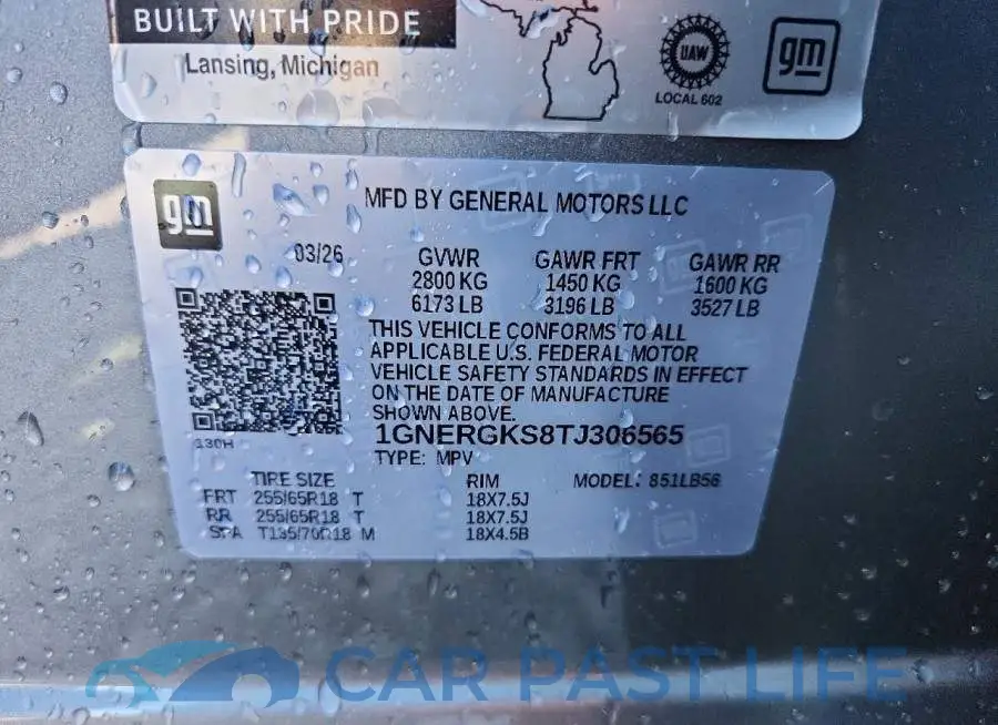 1GNERGKS8TJ306565# 13