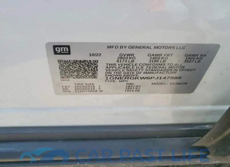 1GNERGKW6PJ147585# 13