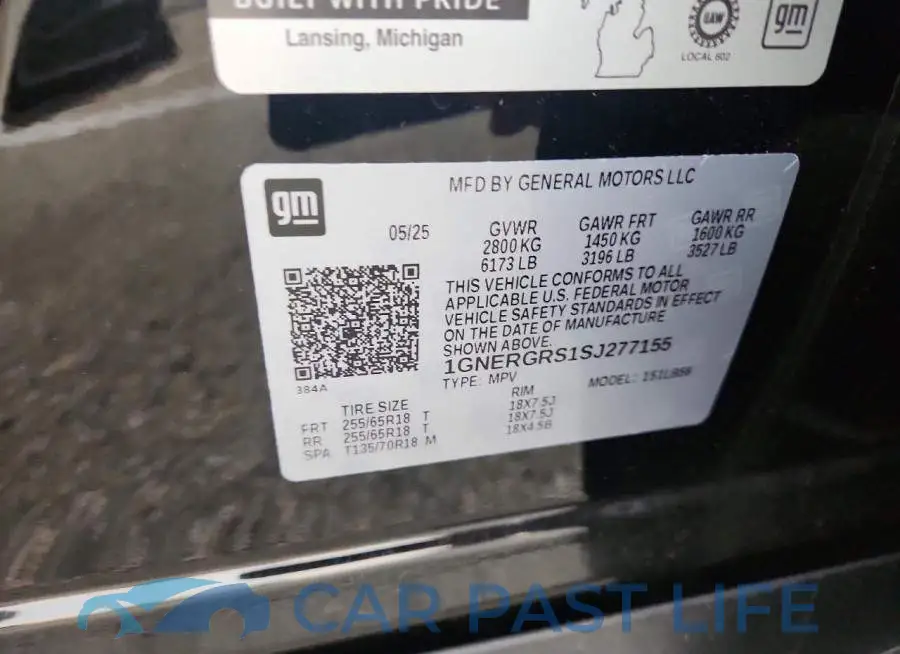 1GNERGRS1SJ277155# 13