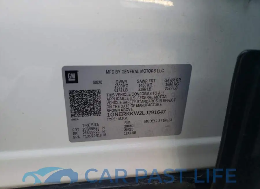 1GNERKKW2LJ291647# 13