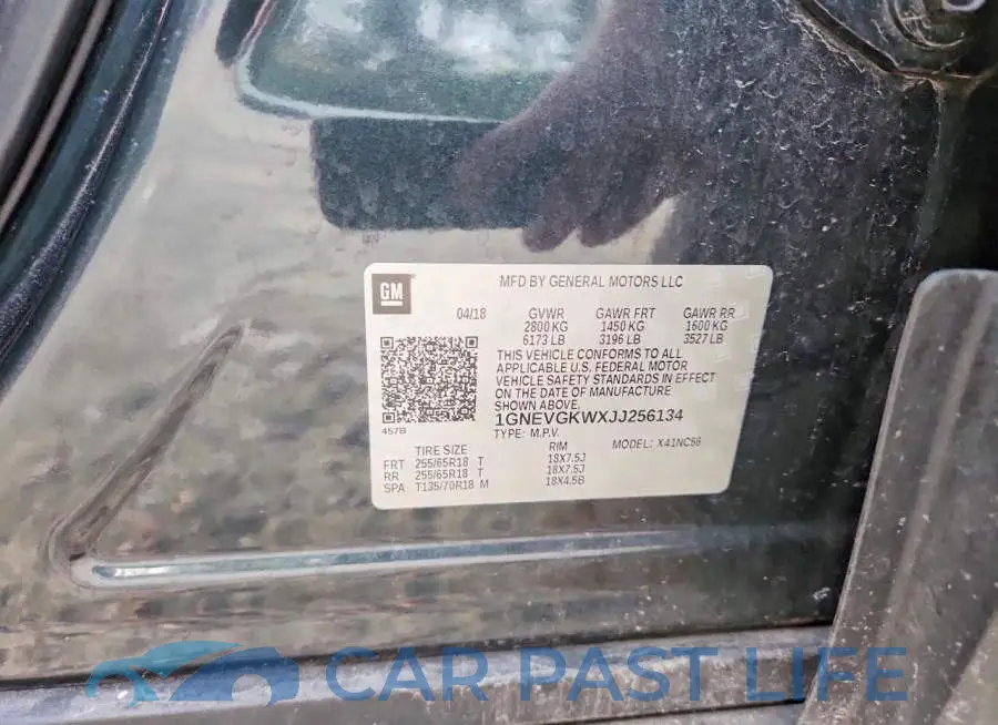 1GNEVGKWXJJ256134# 13