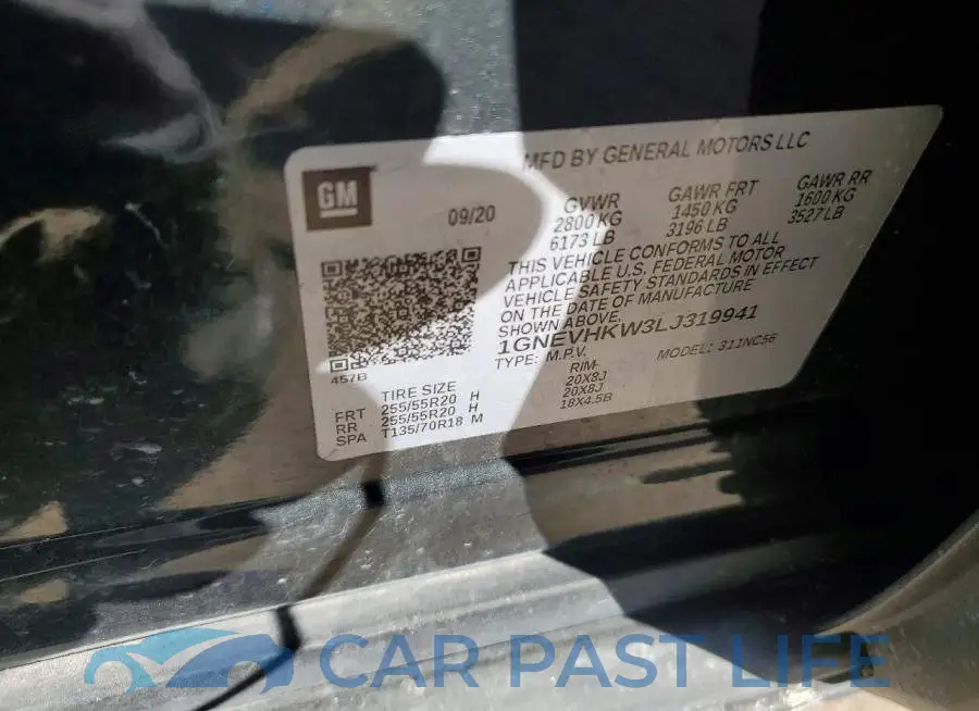 1GNEVHKW3LJ319941# 13