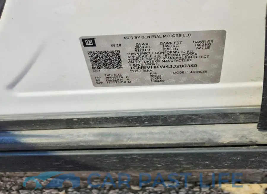 1GNEVHKW4JJ280340# 14