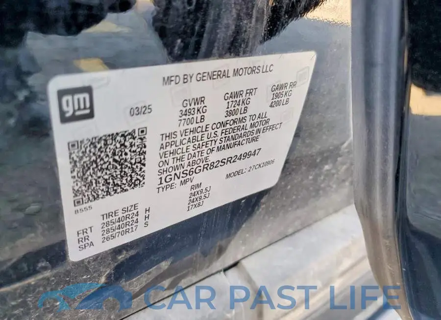 1GNS6GR82SR249947# 14
