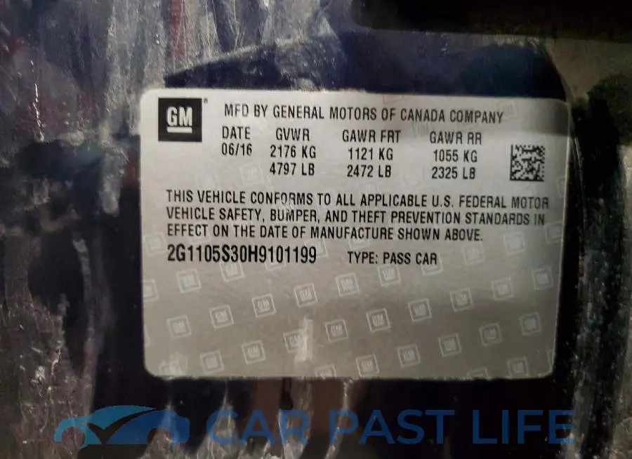 2G1105S30H9101199# 12