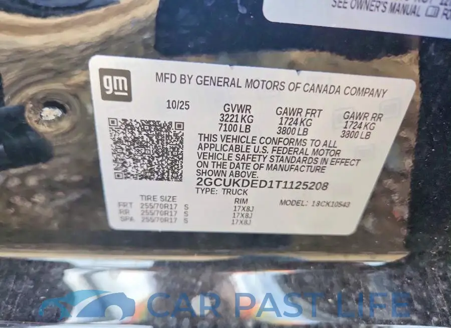 2GCUKDED1T1125208# 12