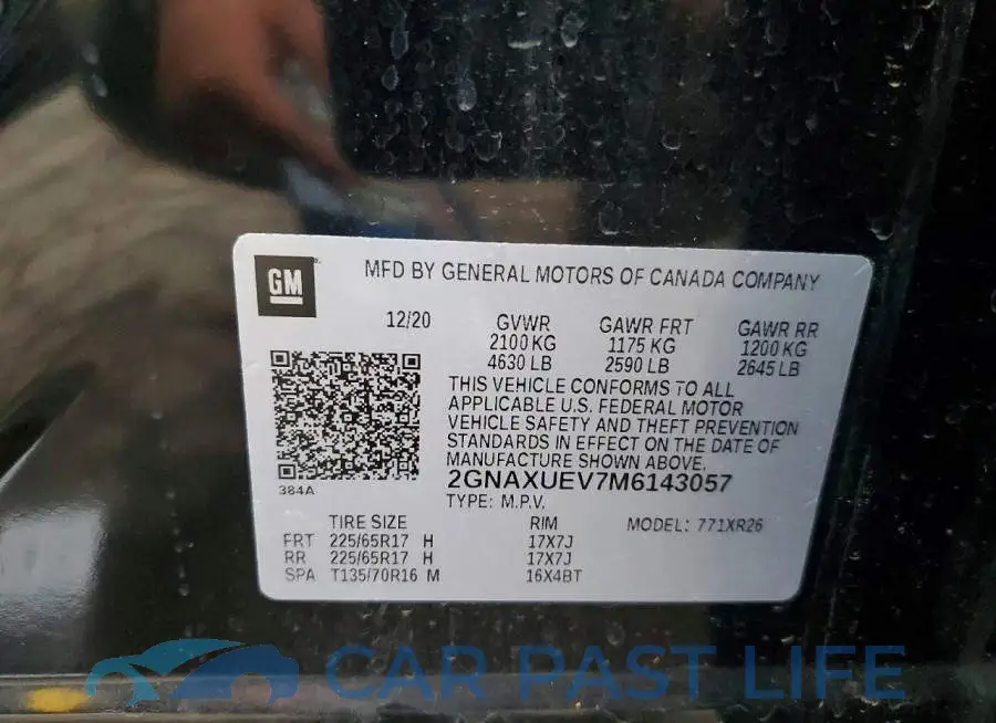 2GNAXUEV7M6143057# 13